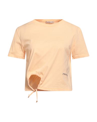 Hinnominate Woman T-shirt Apricot Size M Cotton In Orange