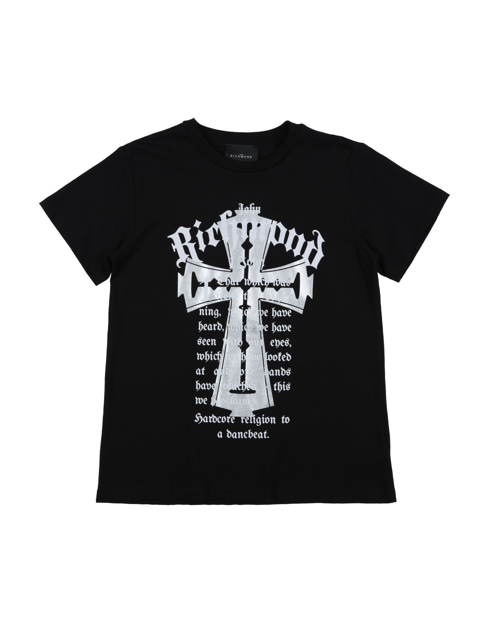 John Richmond Kids'  T-shirts In Black