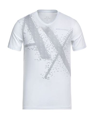 Man T-shirt White Size L Cotton