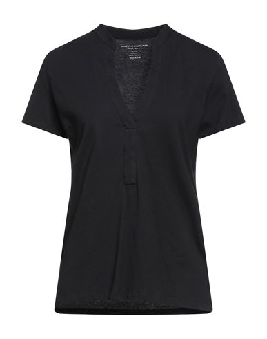 Majestic Filatures Woman T-shirt Black Size 1 Cotton