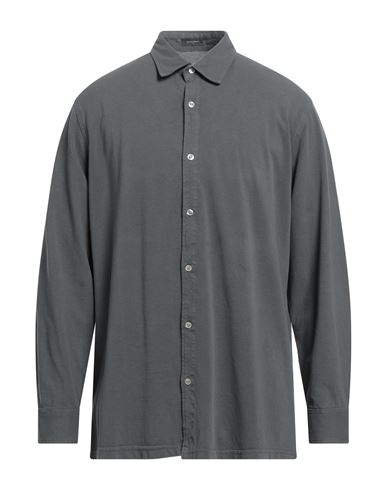 Rossopuro Man Shirt Grey Size 8 Cotton