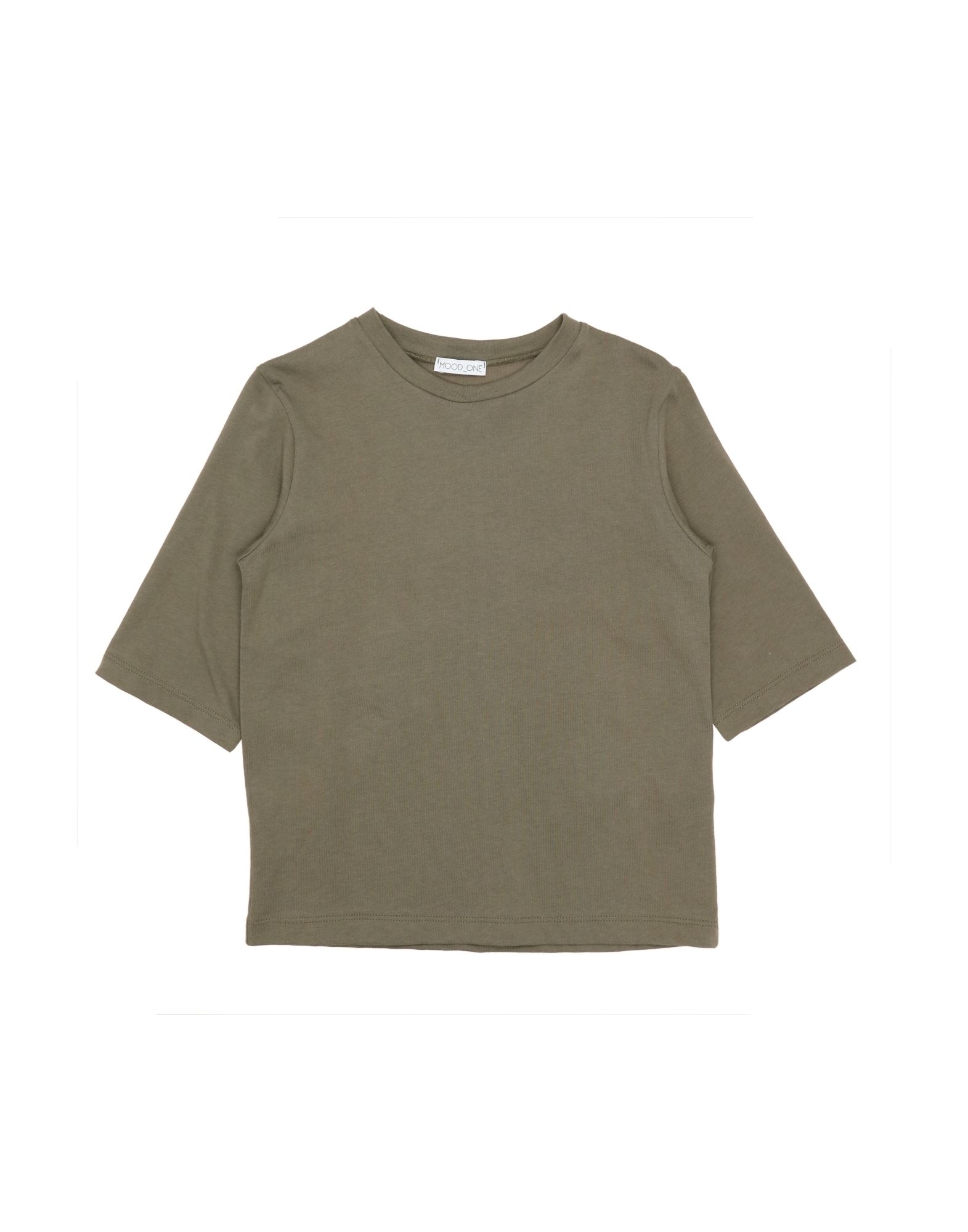 Mood One Kids' T-shirts In Military Green
