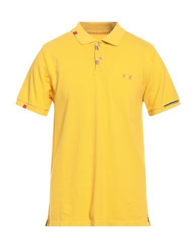 Shop Project E Man Polo Shirt Yellow Size Xxl Cotton