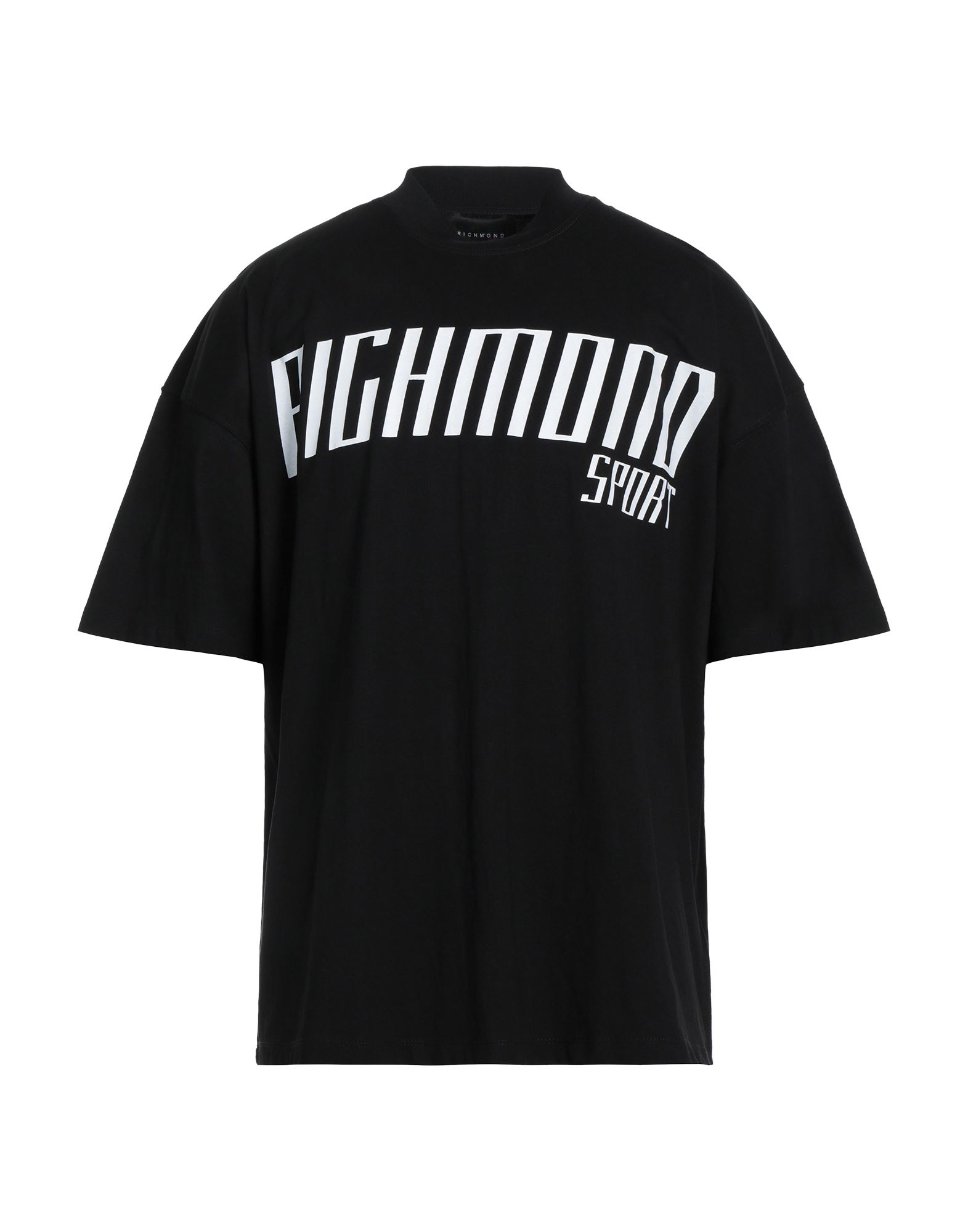 Shop Richmond Man T-shirt Black Size Xxl Cotton