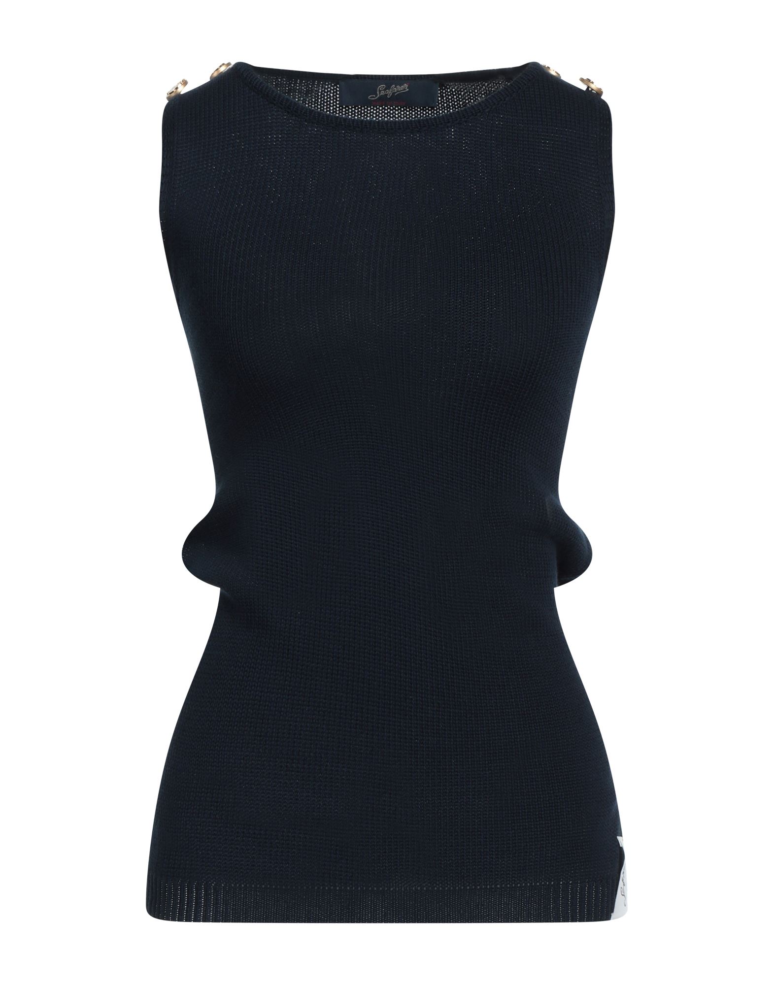 Shop The Seafarer Woman Sweater Midnight Blue Size S Cotton