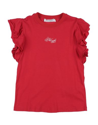 Philosophy Di Lorenzo Serafini Babies'  Toddler Girl T-shirt Red Size 4 Cotton, Elastane