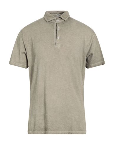 Mp Massimo Piombo Man Polo Shirt Sage Green Size L Cotton