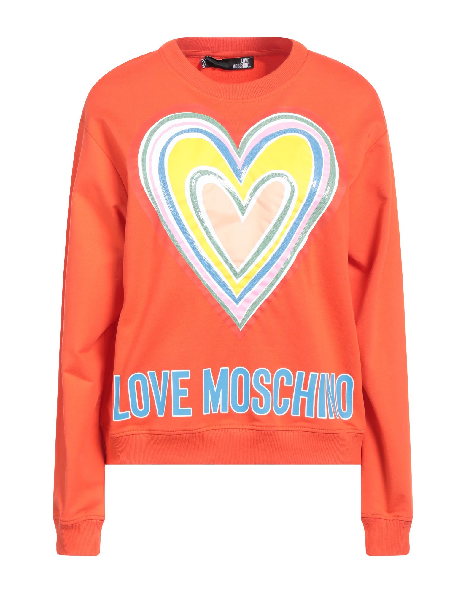 Love Moschino Sweatshirts In Orange