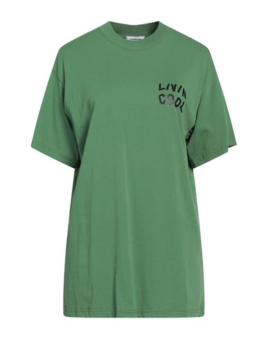 Livincool Woman T-shirt Green Size M Cotton