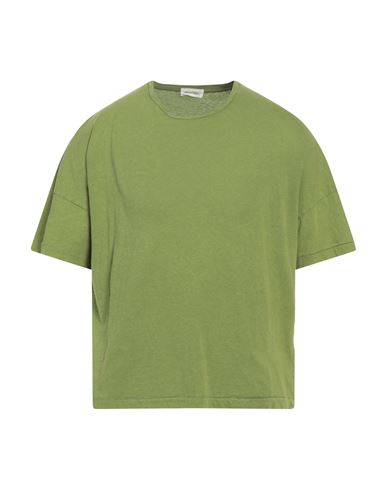 American Vintage Man T-shirt Light Green Size S/m Cotton