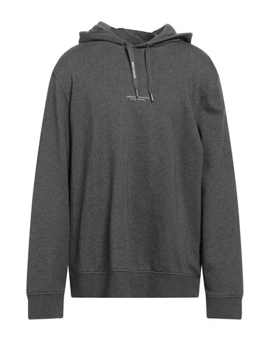 Armani Exchange Man Sweatshirt Lead Size S Cotton, Elastane In Grey