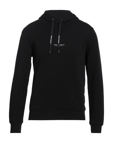 Armani Exchange Man Sweatshirt Black Size Xl Cotton, Elastane