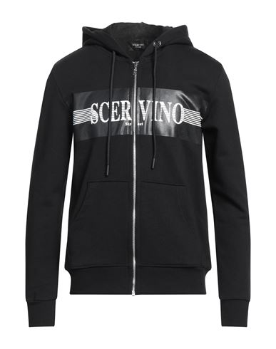 Scervino Man Sweatshirt Black Size L Cotton