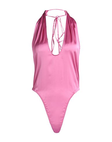 Jacquemus Woman Bodysuit Fuchsia Size 6 Viscose, Elastane In Pink