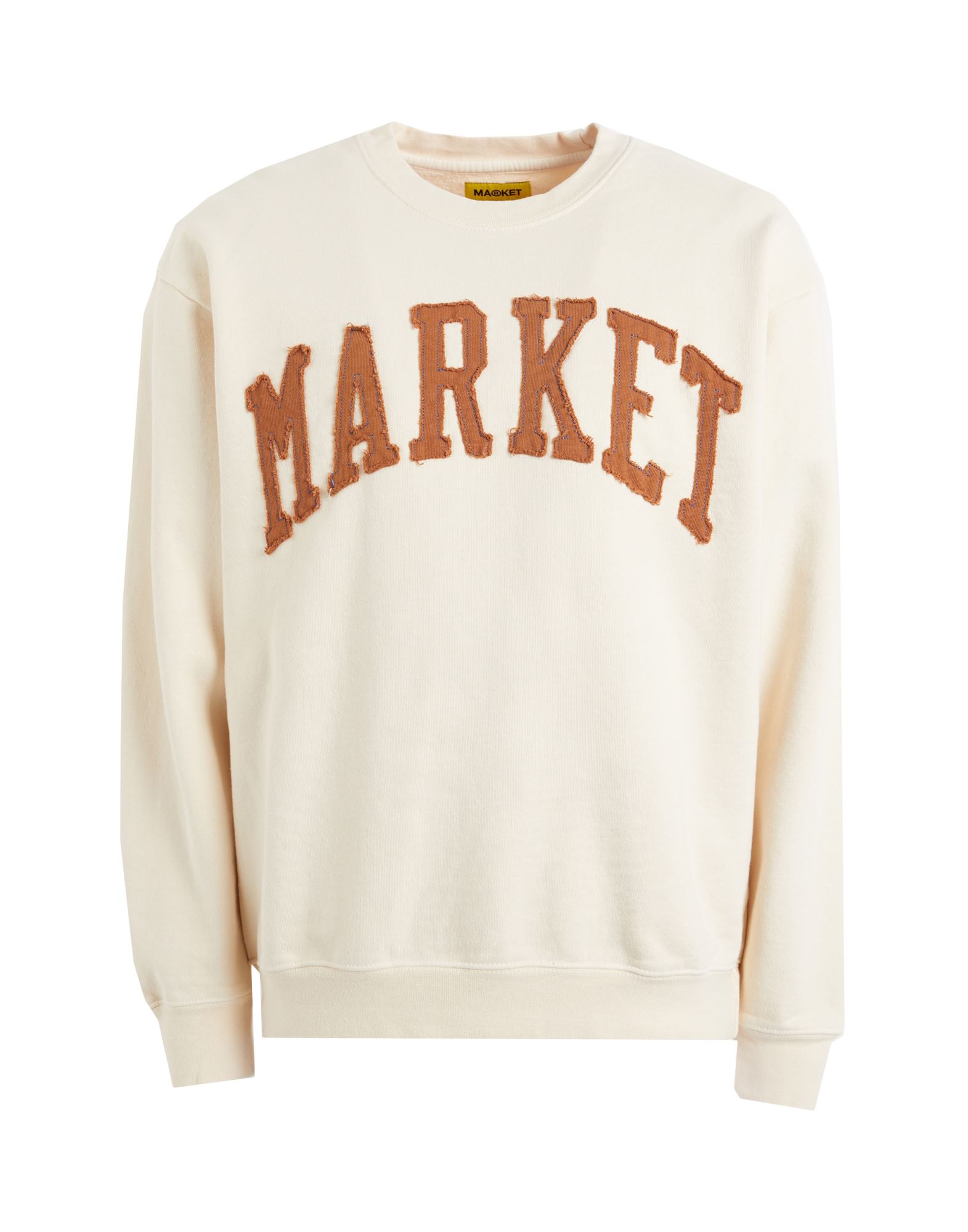 Shop Market Vintage Wash Crewneck Man Sweatshirt Beige Size Xl Cotton