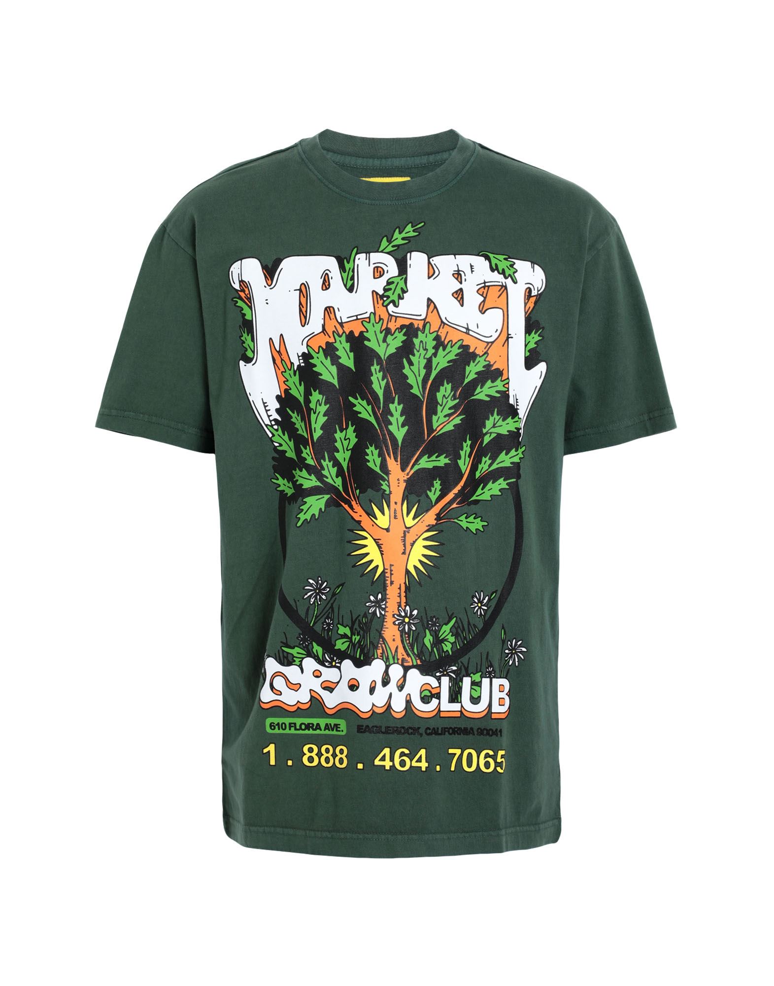 Market T-shirts In Green