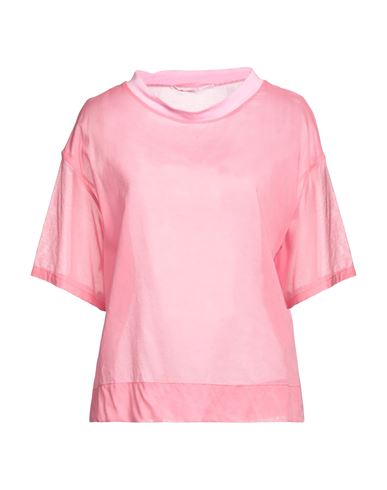 Maison Laviniaturra Woman Blouse Fuchsia Size 10 Cotton In Pink