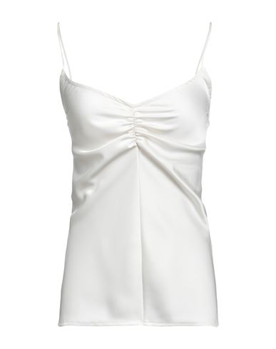 Merci .., Woman Top Cream Size L Polyester In White