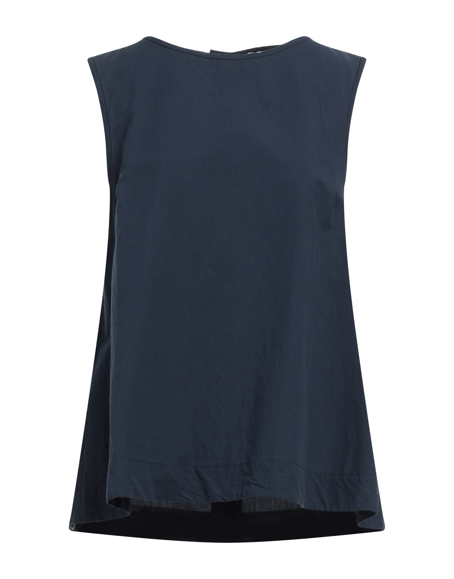 Ottod'ame Woman Top Midnight Blue Size 12 Cotton