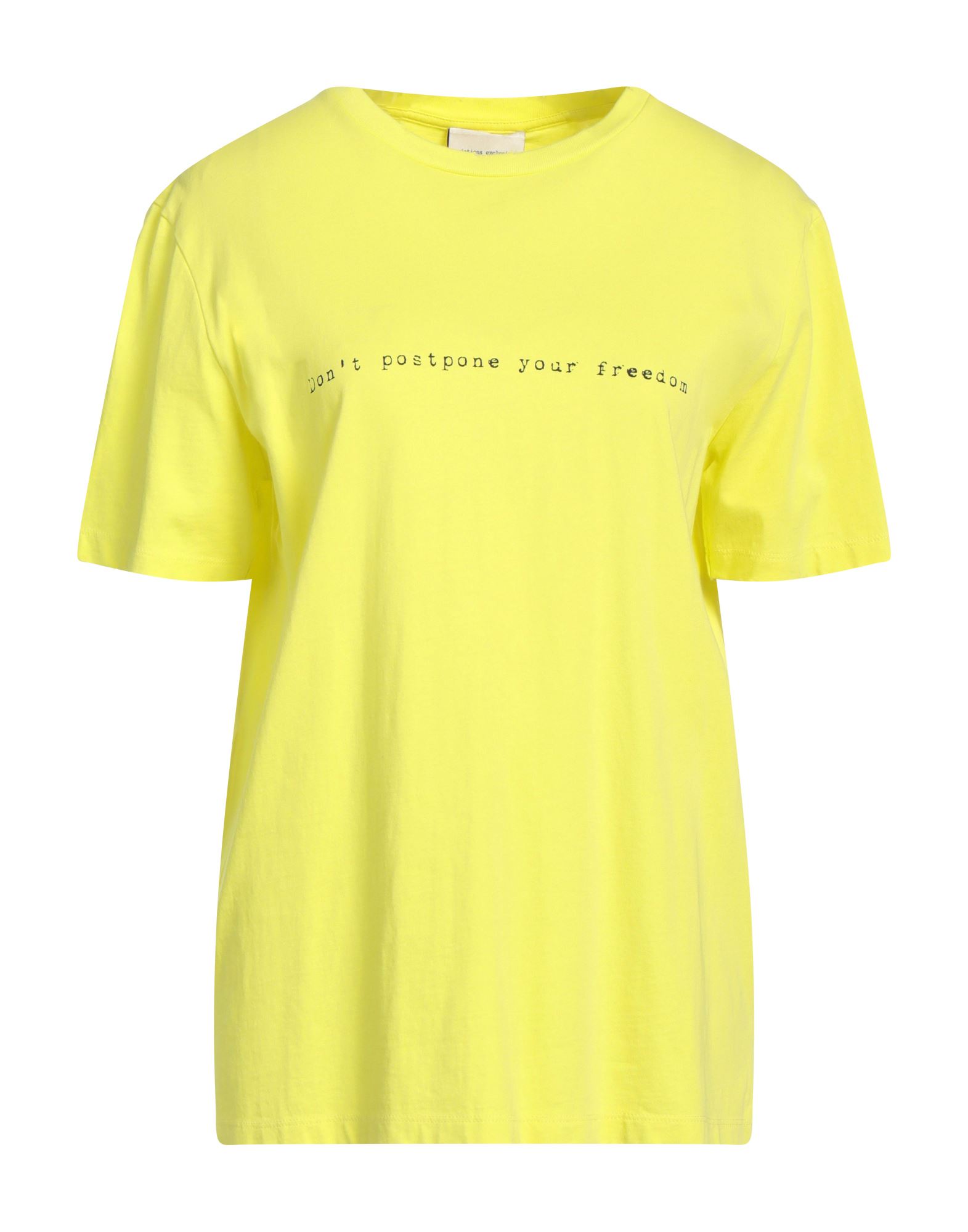 Semicouture T-shirts In Yellow