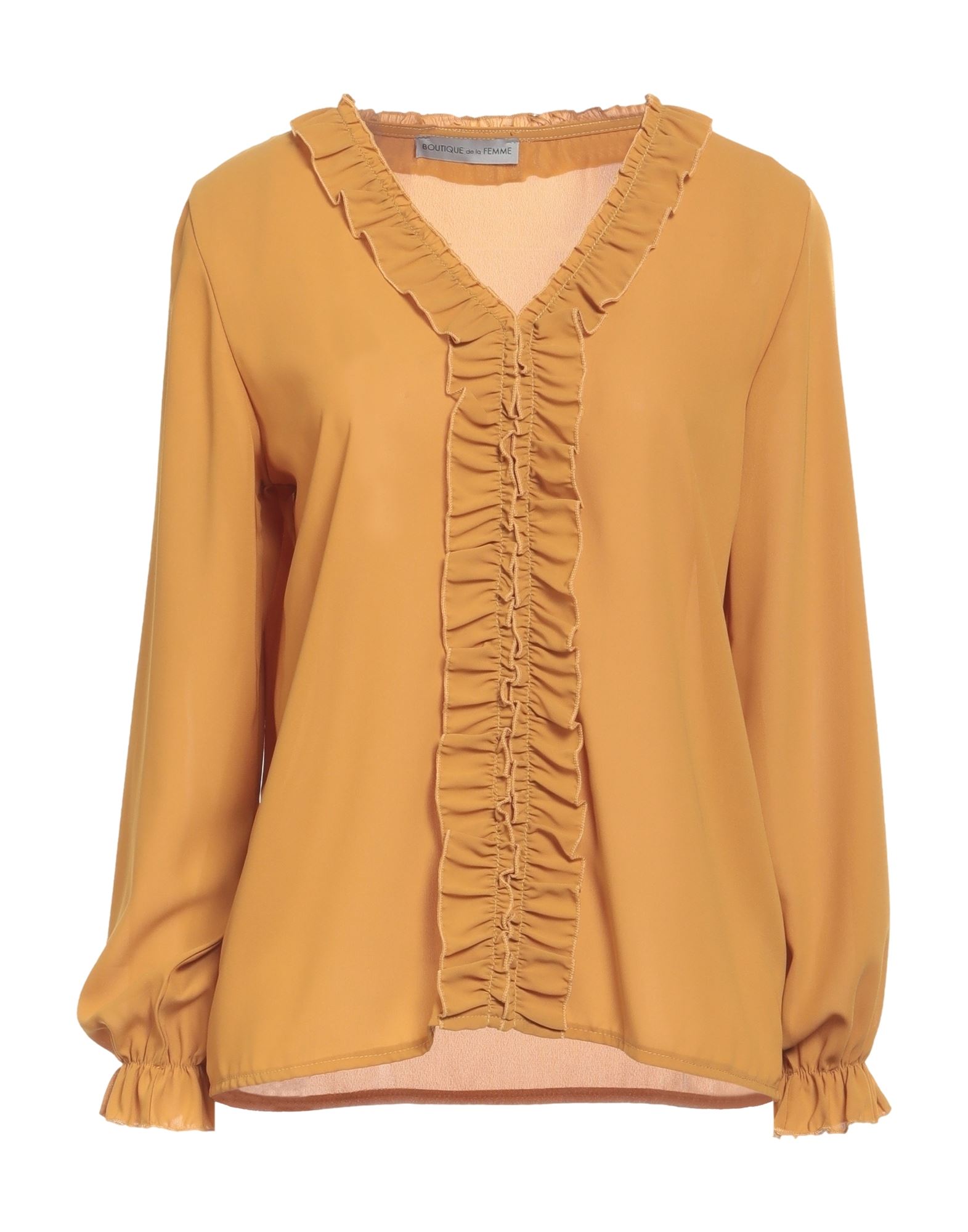 Boutique De La Femme Blouses In Ocher