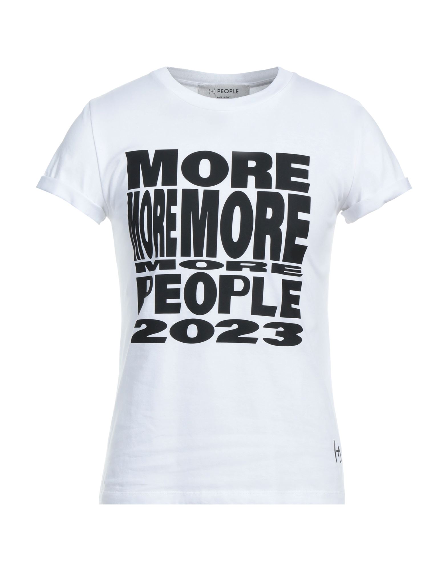 People (+)  Man T-shirt White Size S Cotton