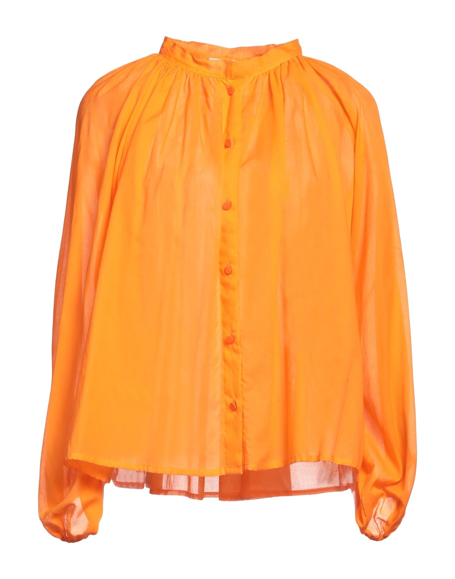 Merci .., Woman Shirt Orange Size S Cotton