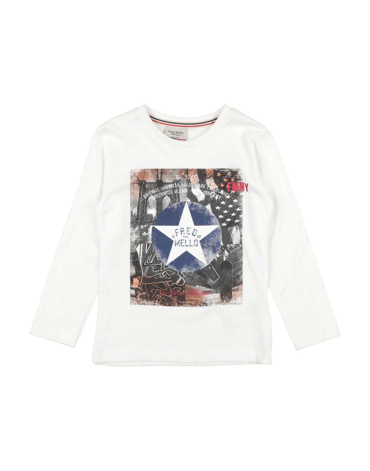 Fred Mello Kids' T-shirts In Ivory