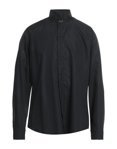 Carlo Pignatelli Man Shirt Black Size 16 ½ Cotton, Viscose