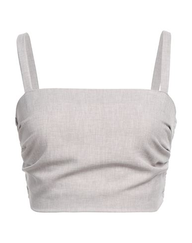 Soallure Woman Top Light Grey Size 2 Polyester
