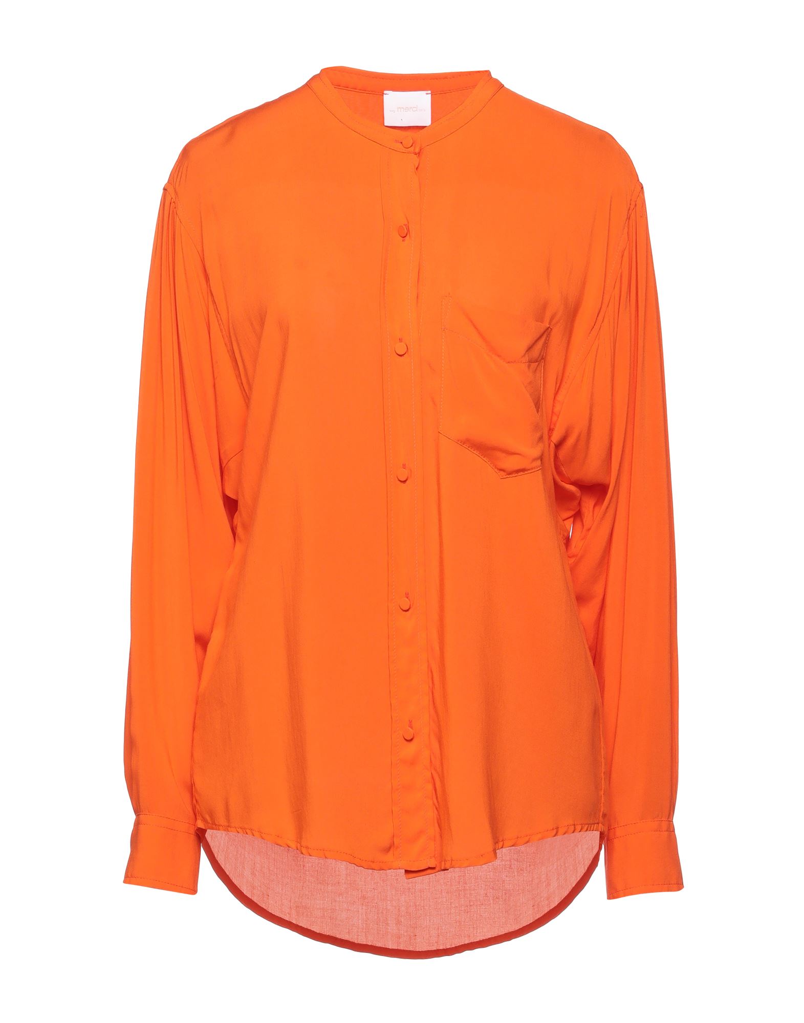 Merci .., Woman Shirt Orange Size M Viscose