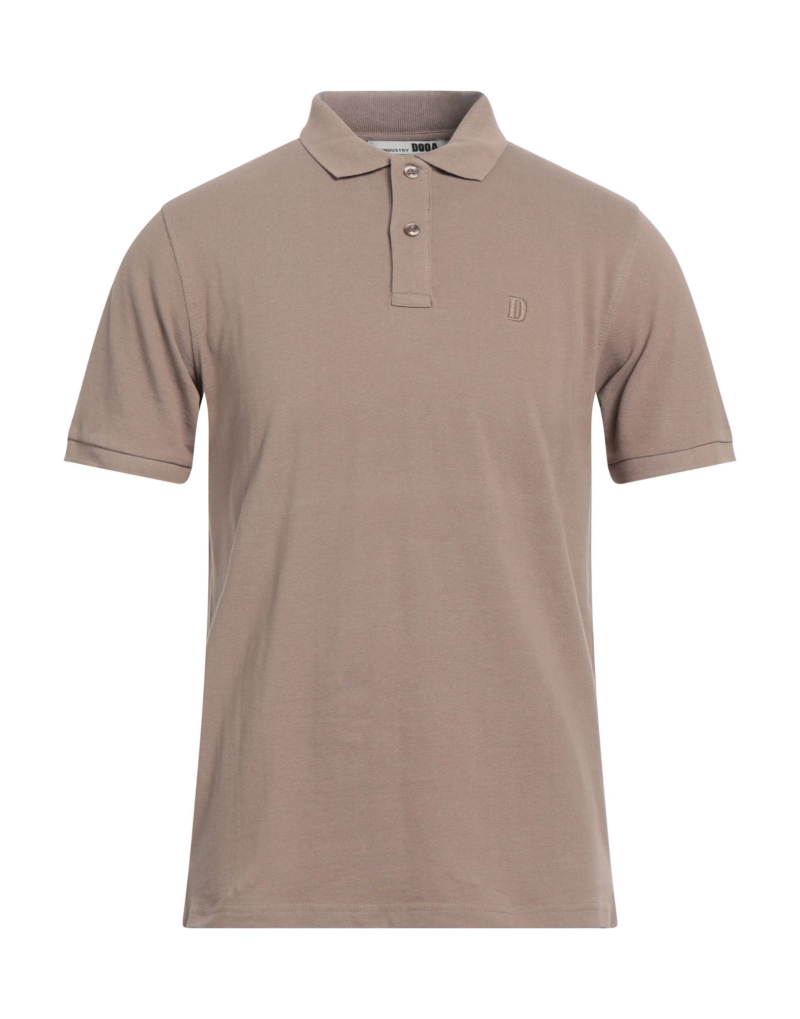 Shop Dooa Man Polo Shirt Khaki Size S Cotton In Beige
