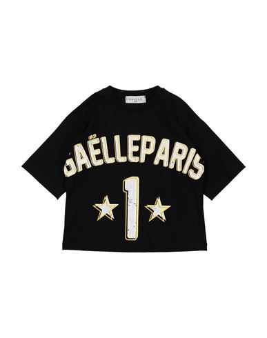 Gaelle Paris Kids' Gaëlle Paris Toddler Boy T-shirt Black Size 6 Cotton, Elastane