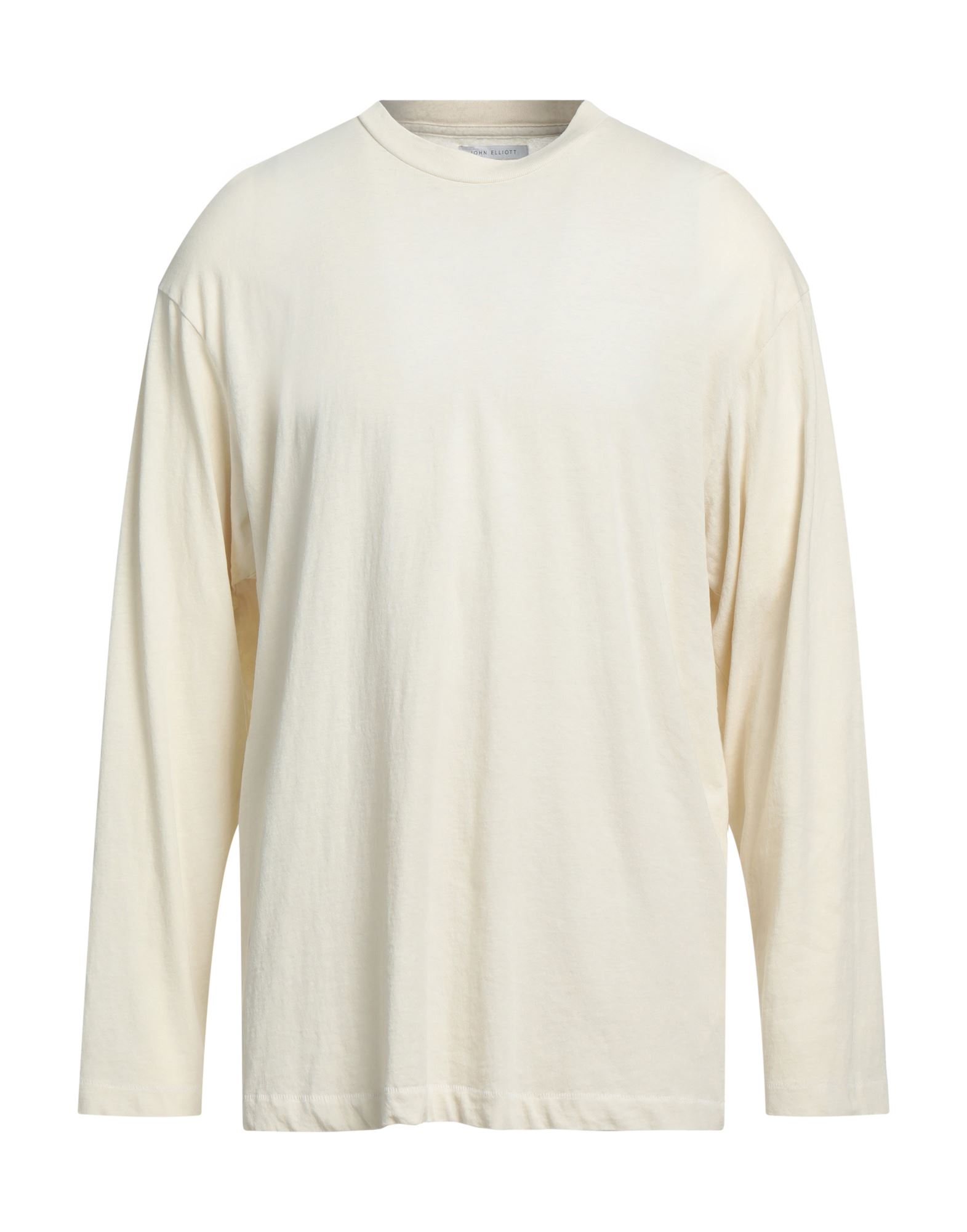 John Elliott Man T-shirt Ivory Size 3 Cotton In White