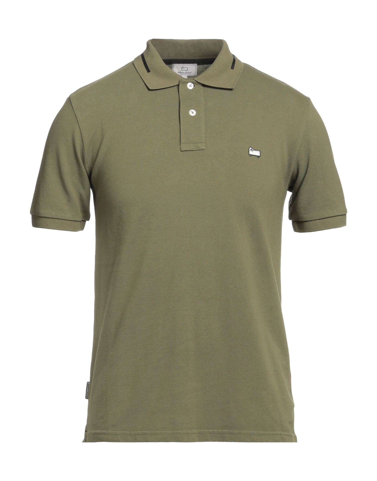 Woolrich Polo Shirts In Military Green