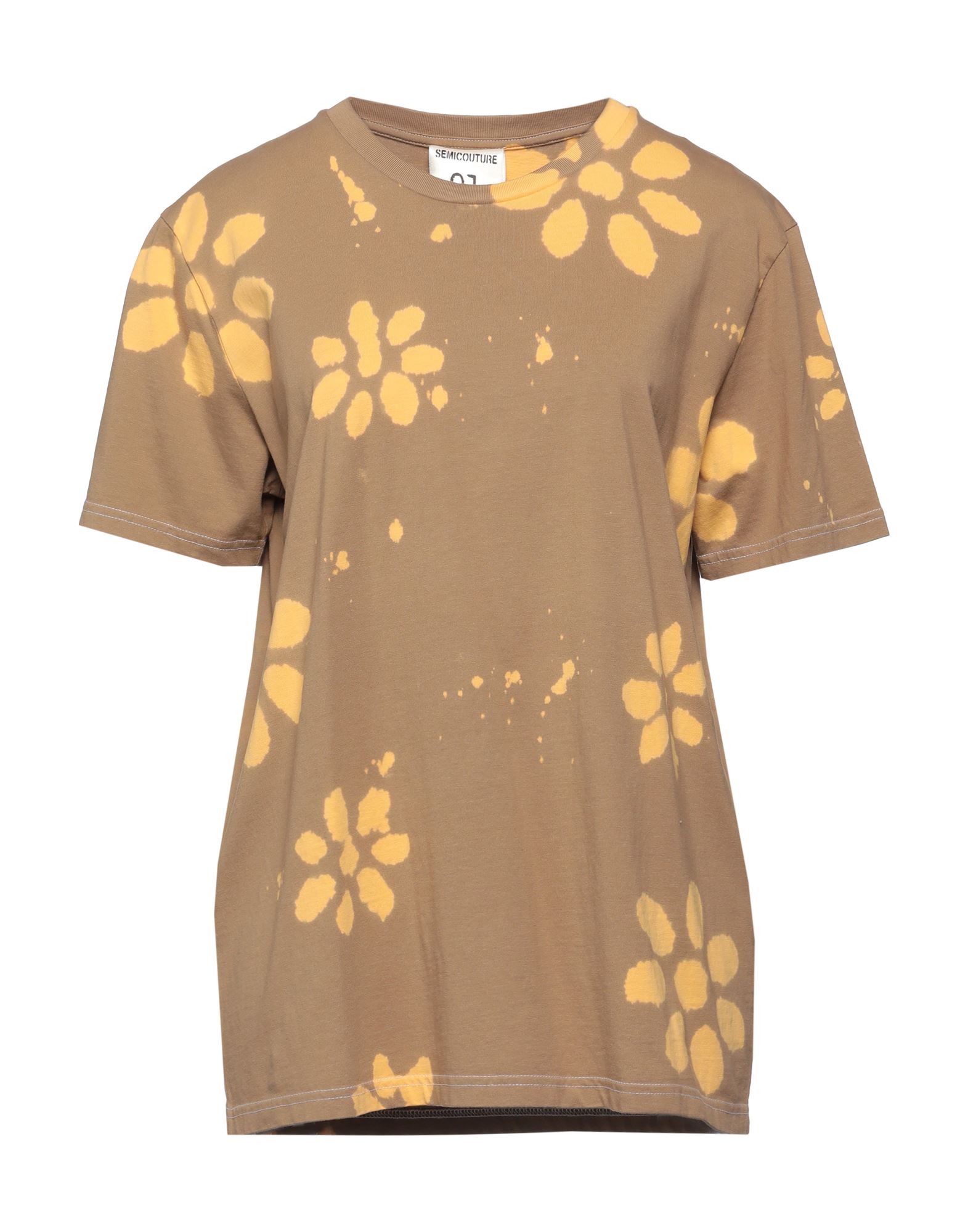 Semicouture T-shirts In Beige