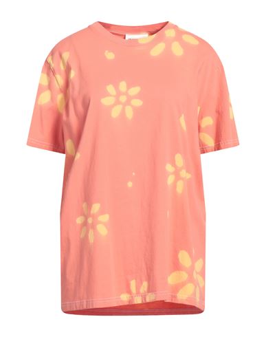 Semicouture Woman T-shirt Salmon Pink Size M Cotton