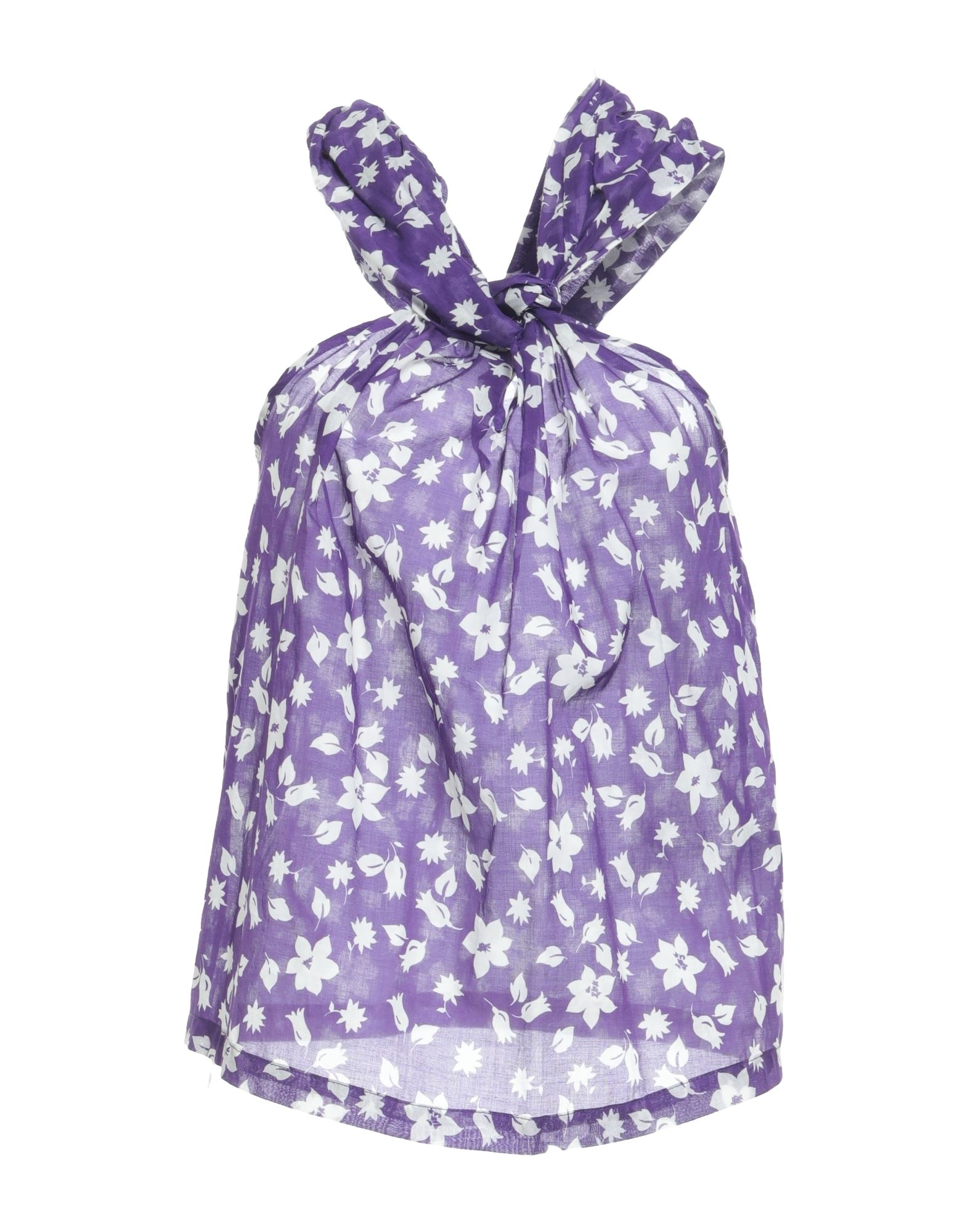 Merci .., Woman Top Purple Size M Cotton