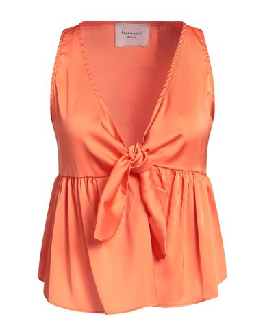 Mariuccia Woman Top Orange Size Xs Polyester
