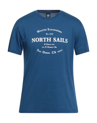 North Sails Man T-shirt Blue Size S Cotton