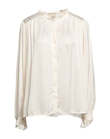 Cellier Woman Shirt Ivory Size L Viscose In White