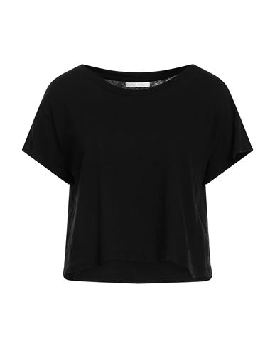 John Elliott Woman T-shirt Black Size 4 Cotton
