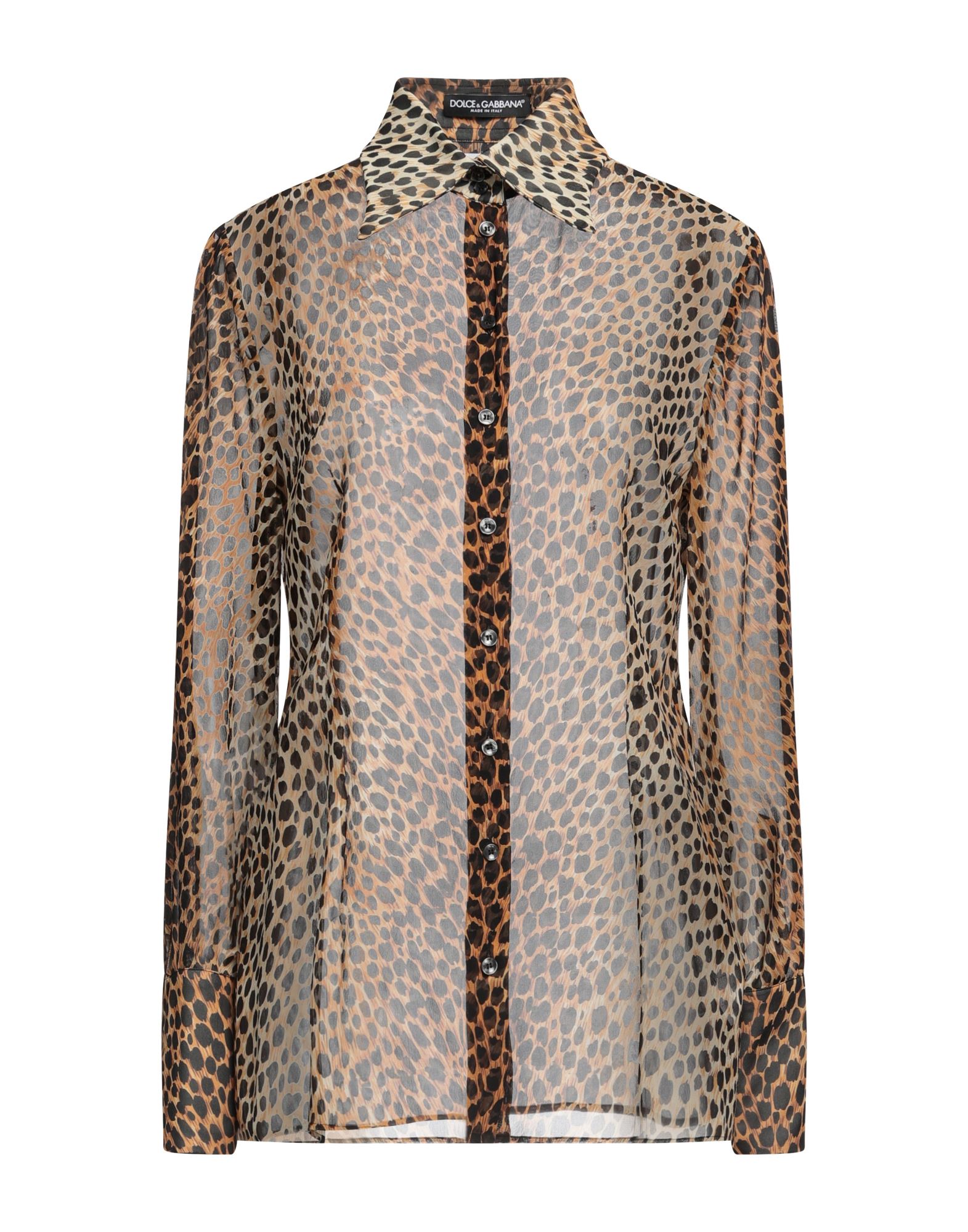 Dolce & Gabbana Woman Shirt Beige Size 8 Silk