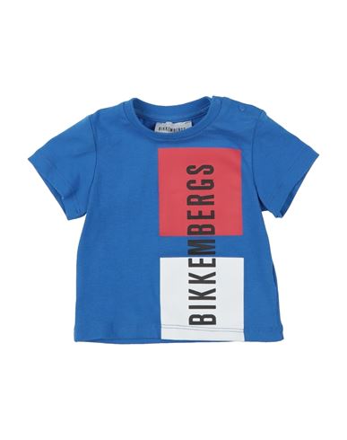 Bikkembergs Babies'  Newborn Boy T-shirt Blue Size 3 Cotton, Elastane
