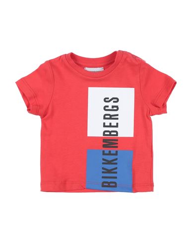 Bikkembergs Babies'  Newborn Boy T-shirt Red Size 3 Cotton, Elastane