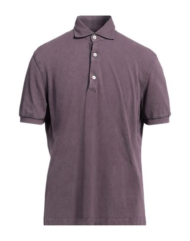 Shop Sonrisa Man Polo Shirt Mauve Size 3xl Cotton In Purple