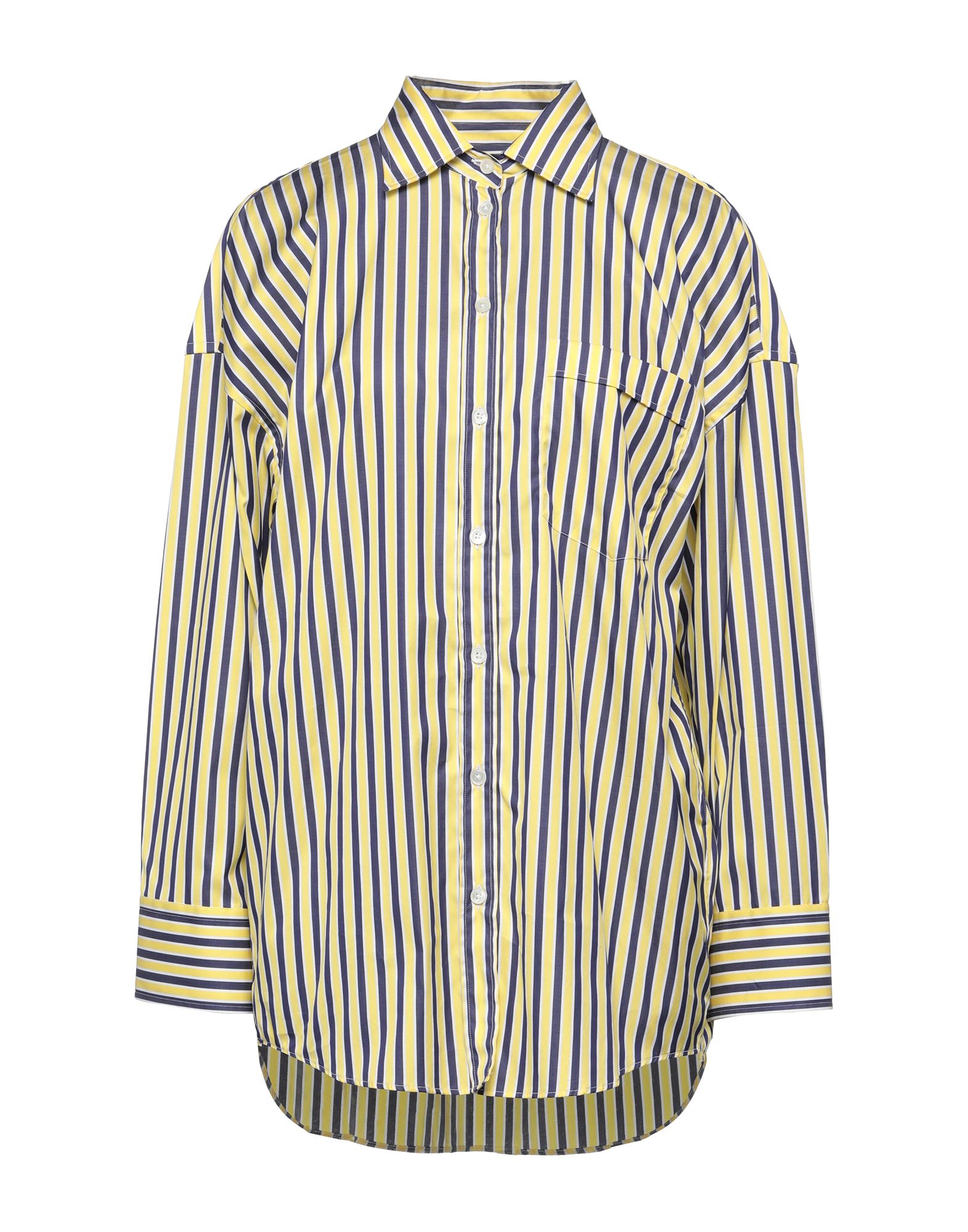 P.a.r.o.s.h Cotton Oversize Shirt In Yellow