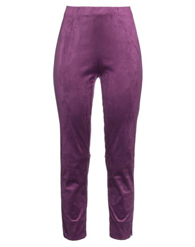 Seductive Woman Pants Mauve Size 2 Polyester, Elastane In Purple