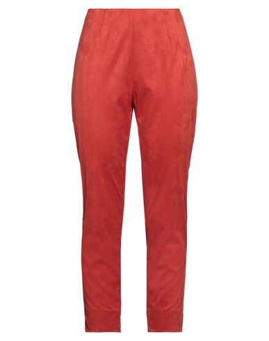 Seductive Woman Pants Tomato Red Size 12 Polyester, Elastane