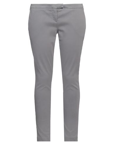 Man Pants Steel grey Size 26 Cotton, Elastane